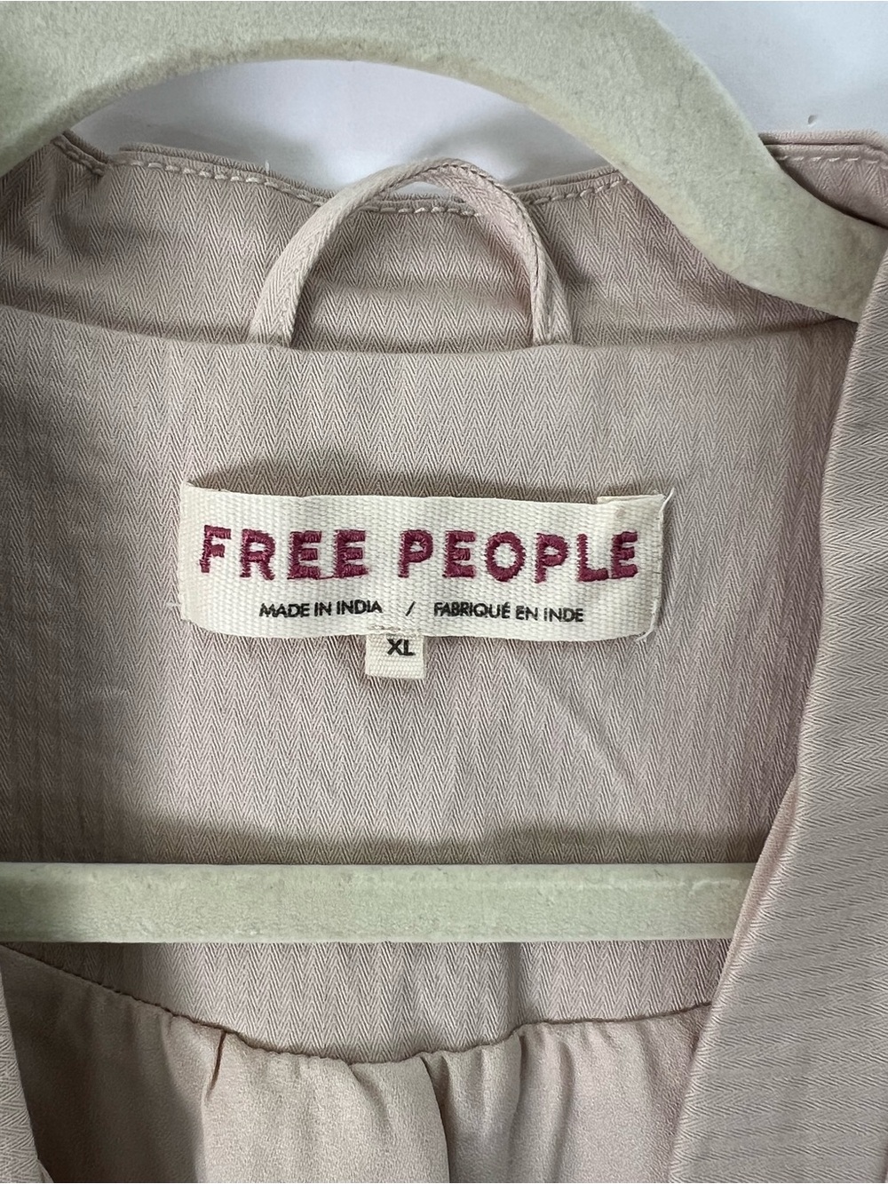 Free People Beige Ruffle-Front Button Jacket - Picture 8 of 11